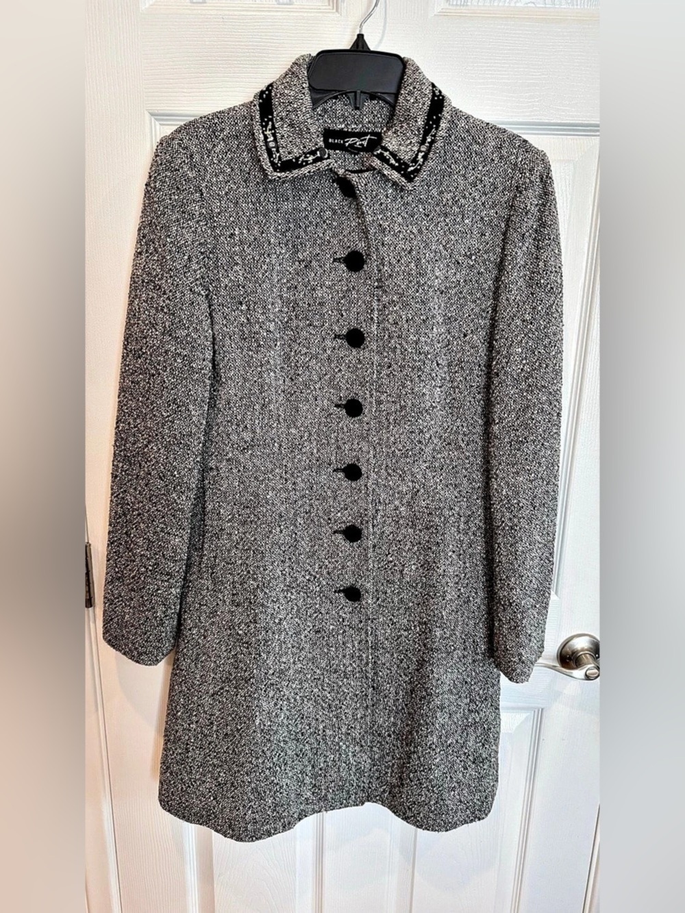 Black Rivet Women's Gray & Black Coat Like New